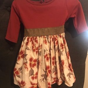 Persnickety Floral Dress w/tie belt